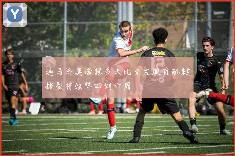 迪马济奥透露多夫比克左股直肌腱撕裂将缺阵四到六周